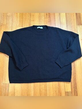 All things a golden black sweater Size L (k11)